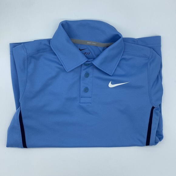 Nike boys tennis Dri-fit short sleeve athletic polo size small. Like new. - Picture 7 of 11